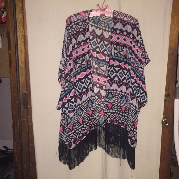 unbranded Other - Multicolored kimono beach cover up OS